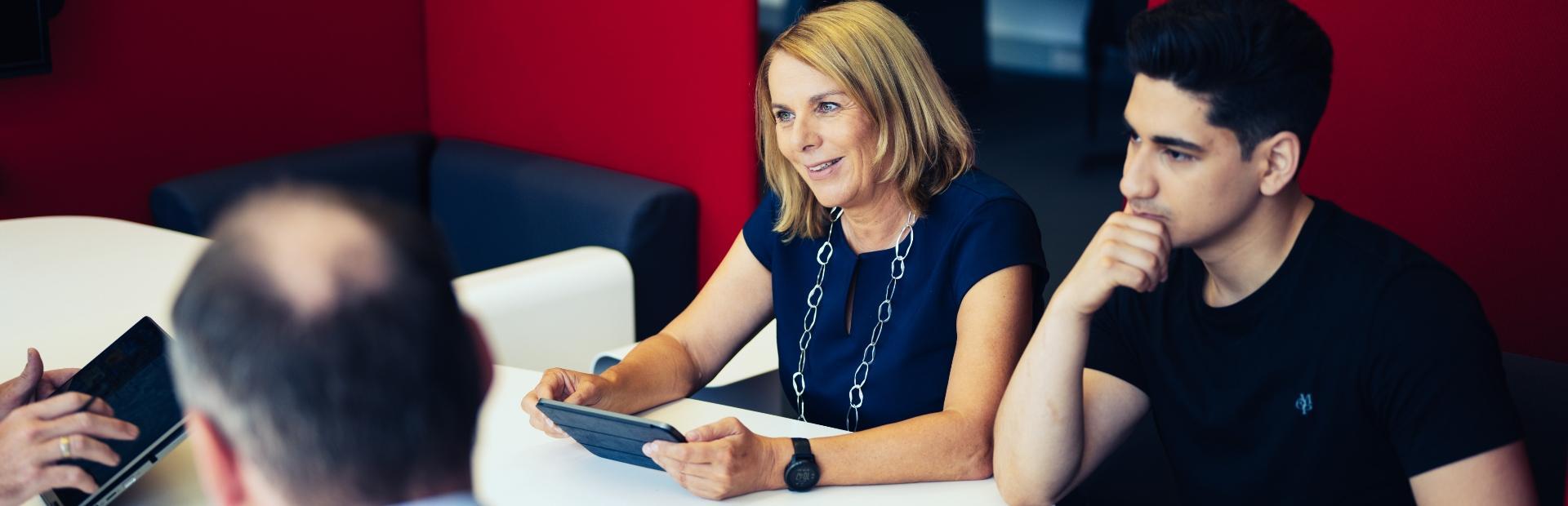 Ulrike Prommer beim Netzwerken